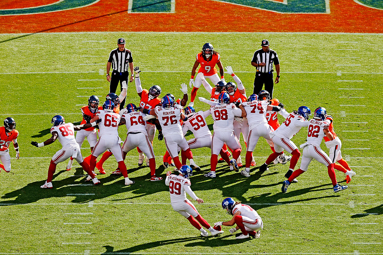 Jude McAtamney, NFL: New York Giants at Denver Broncos