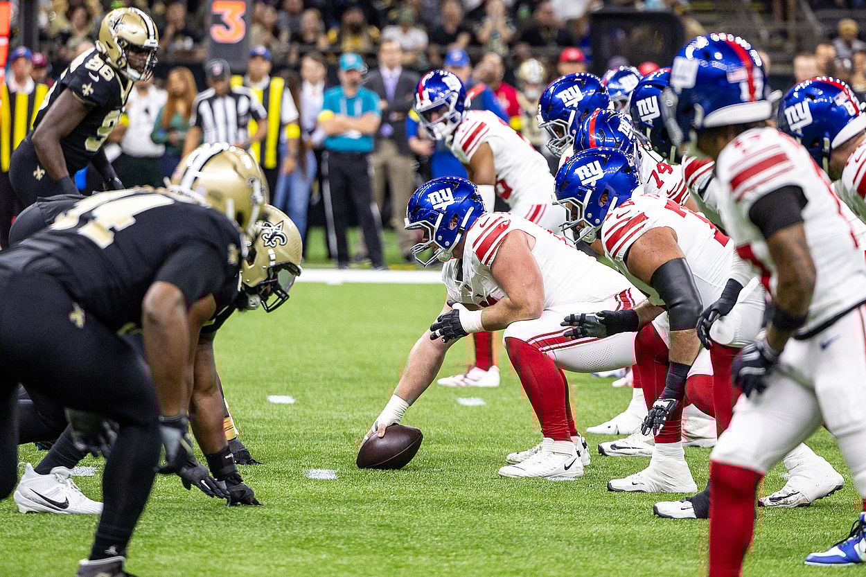 John Michael Schmitz, NFL: New York Giants at New Orleans Saints