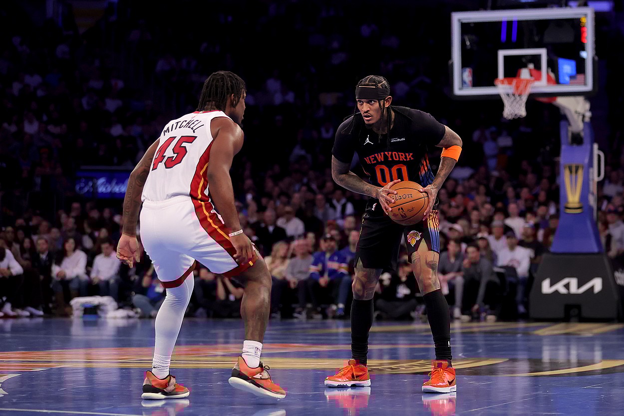 NBA: Miami Heat at New York Knicks