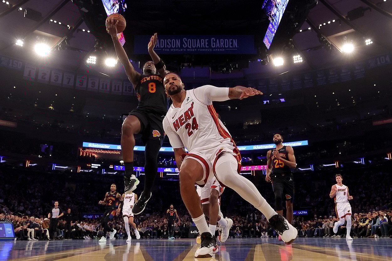 NBA: Miami Heat at New York Knicks