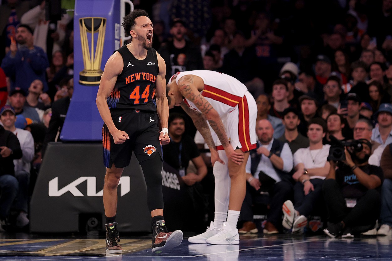 NBA: Miami Heat at New York Knicks, landry shamet