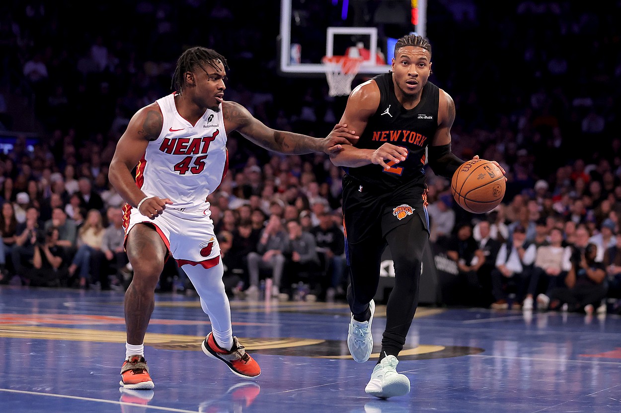 NBA: Miami Heat at New York Knicks, miles mcbride