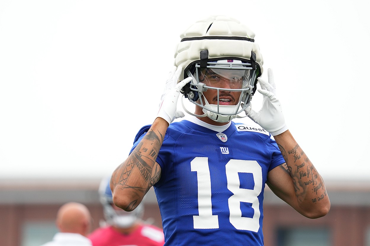 Isaiah Hodgins, NFL: New York Giants Training Camp