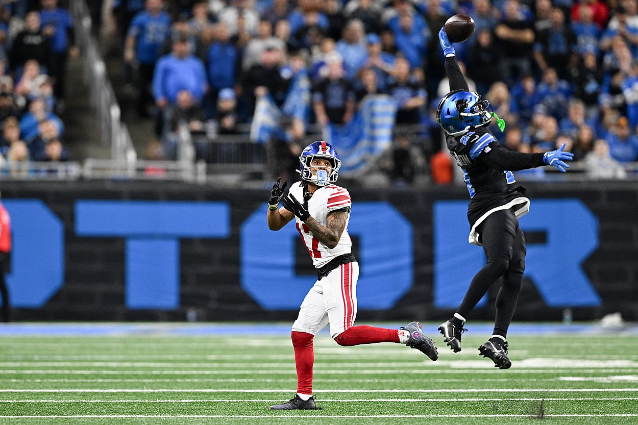 Wan'Dale Robinson, NFL: New York Giants at Detroit Lions