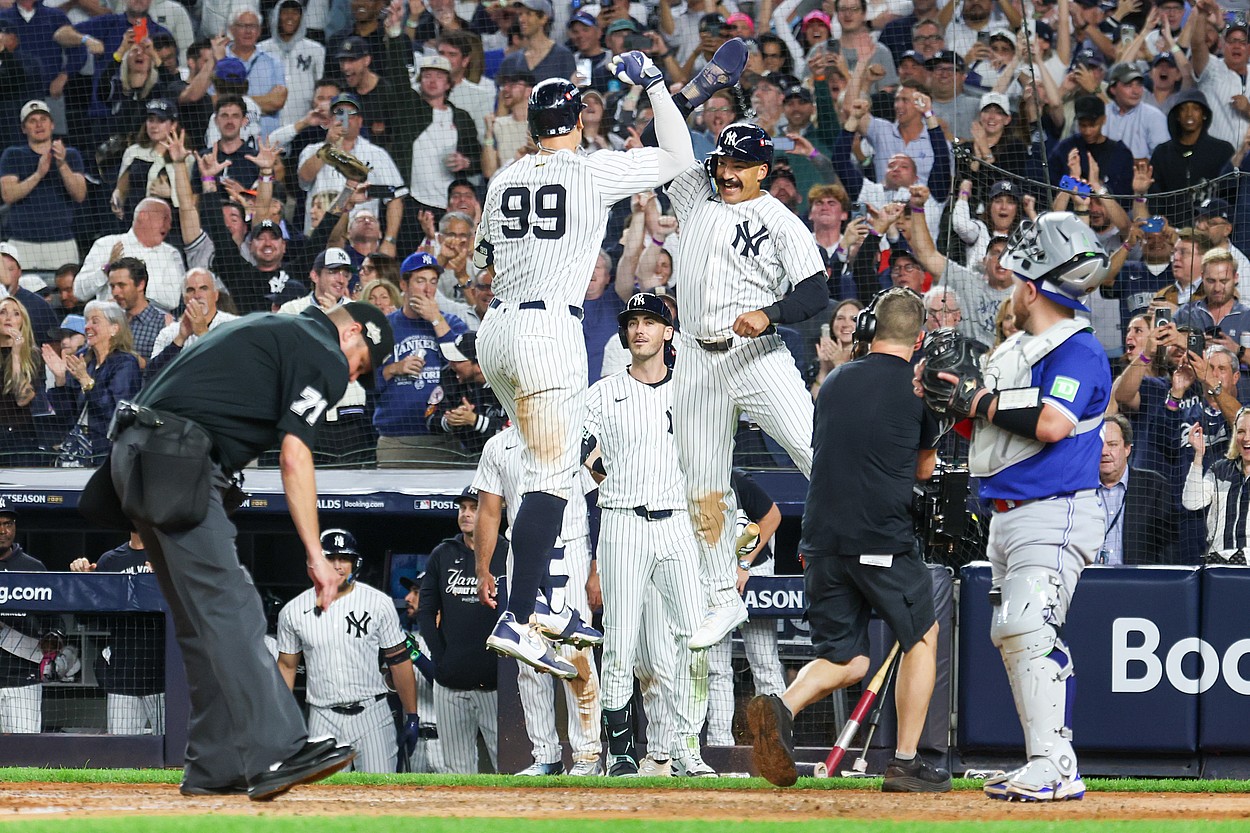 MLB: Playoffs-Toronto Blue Jays at New York Yankees