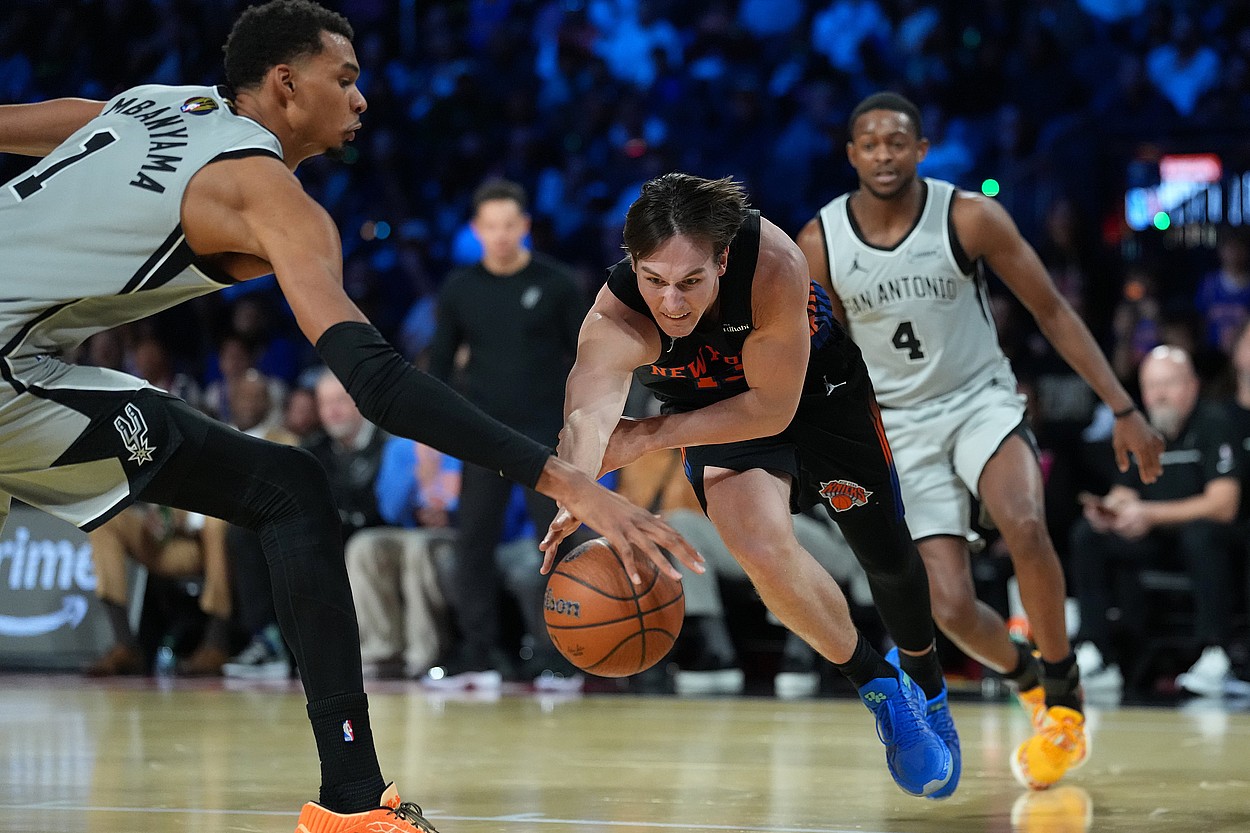 NBA: Emirates Cup Championship-San Antonio Spurs at New York Knicks