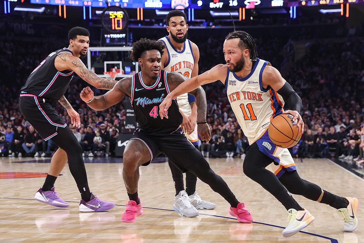 NBA: Miami Heat at New York Knicks