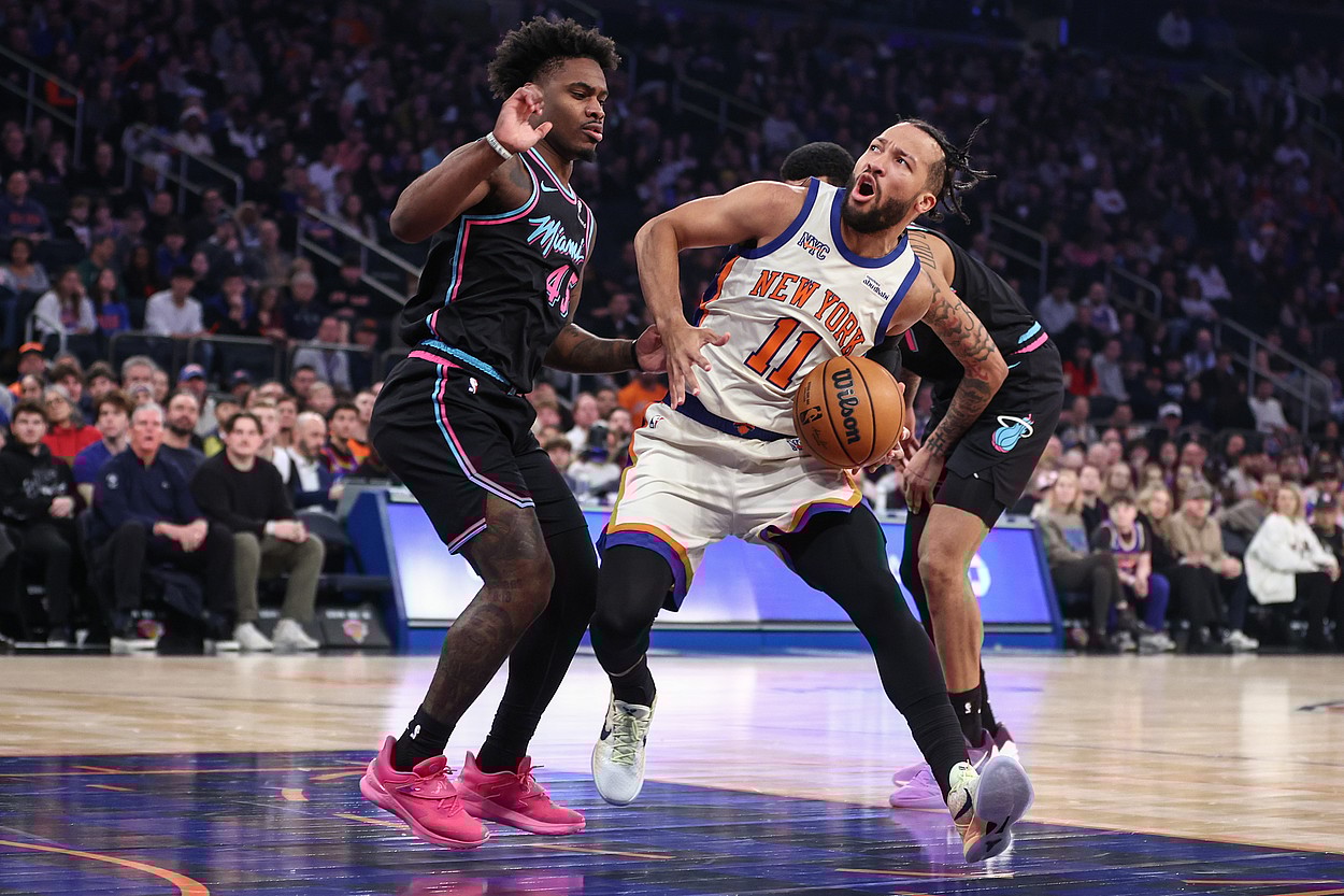 NBA: Miami Heat at New York Knicks