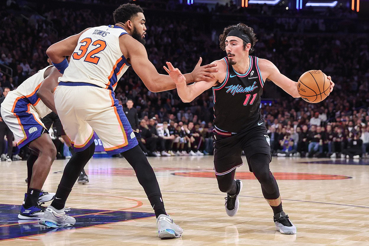 NBA: Miami Heat at New York Knicks