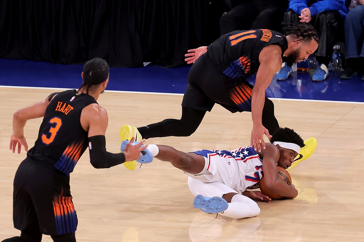 NBA: Philadelphia 76ers at New York Knicks