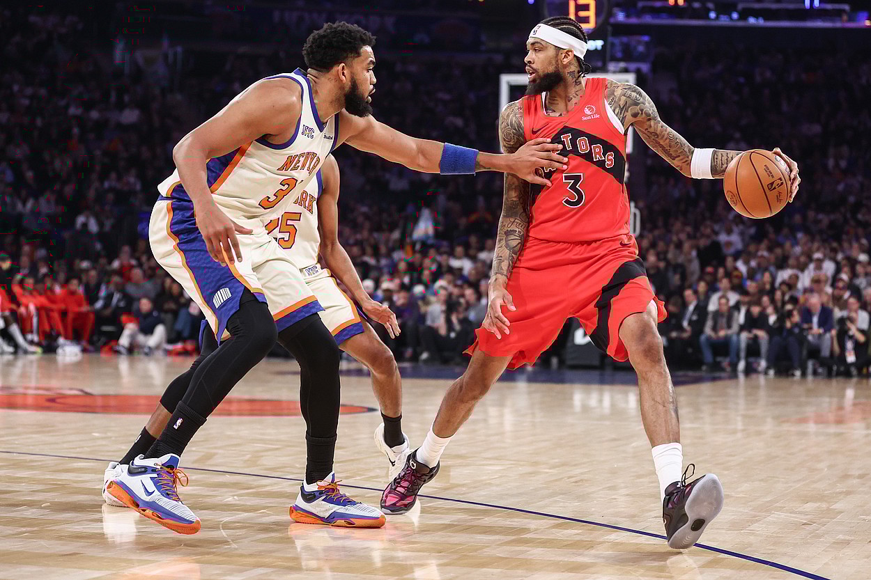 NBA: Toronto Raptors at New York Knicks, karl-anthony towns