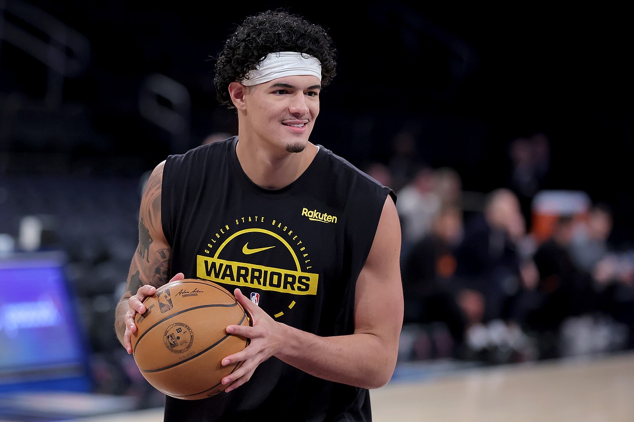 Gui Santos , NBA: Golden State Warriors at New York Knicks