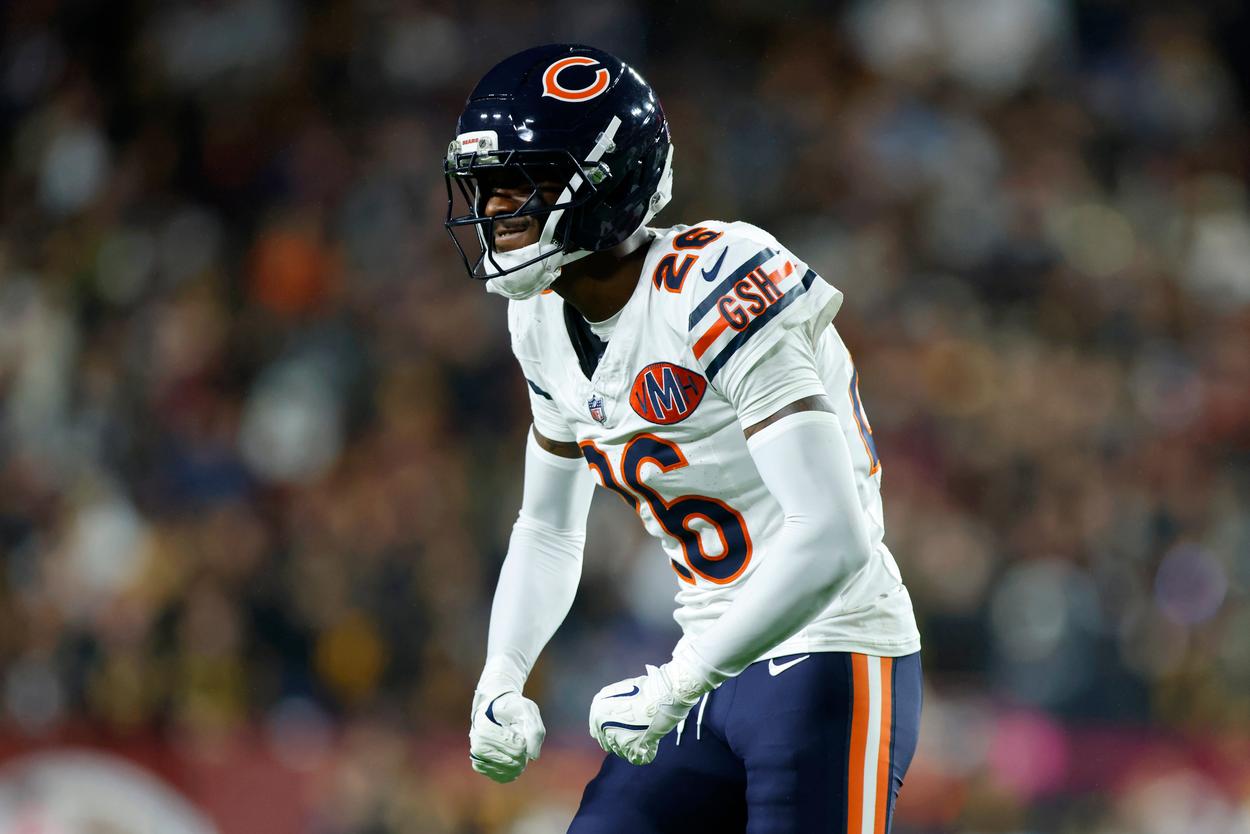 Nahshon Wright, giants, NFL: Chicago Bears at Washington Commanders