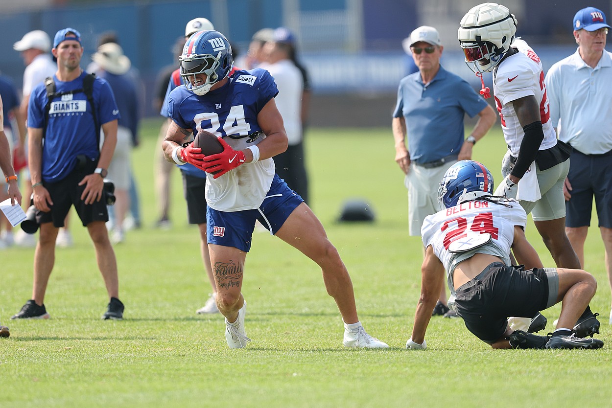 NFL: New York Giants Training Camp, Theo Johnson