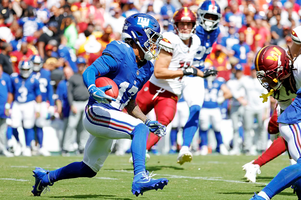 NFL: New York Giants at Washington Commanders, wan'dale robinson