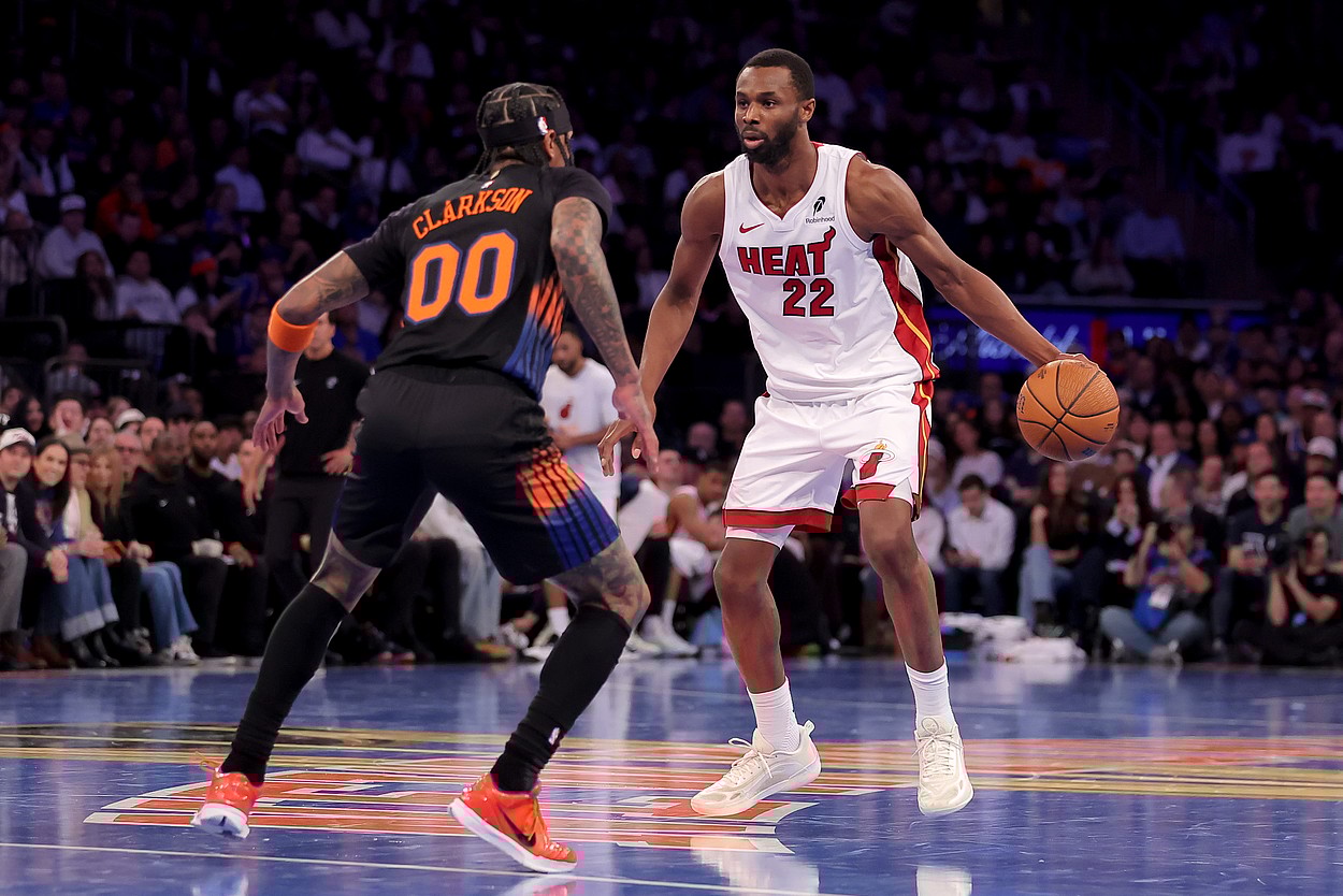 NBA: Miami Heat at New York Knicks