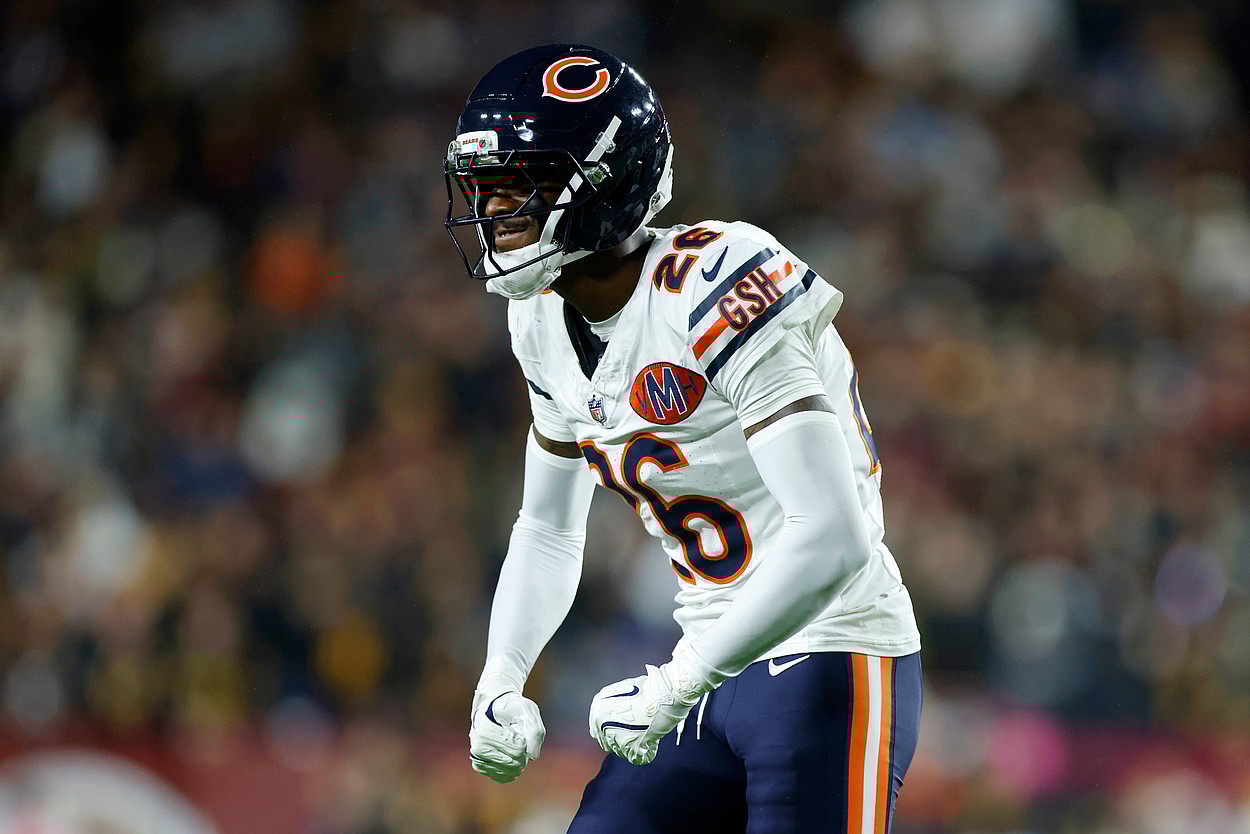 Nahshon Wright, giants, NFL: Chicago Bears at Washington Commanders