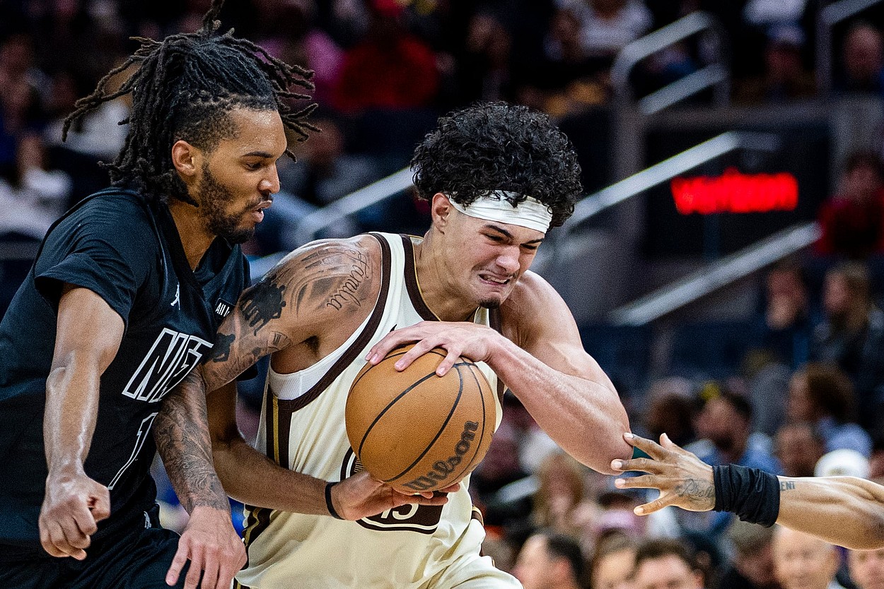 Gui Santos, NBA: Brooklyn Nets at Golden State Warriors