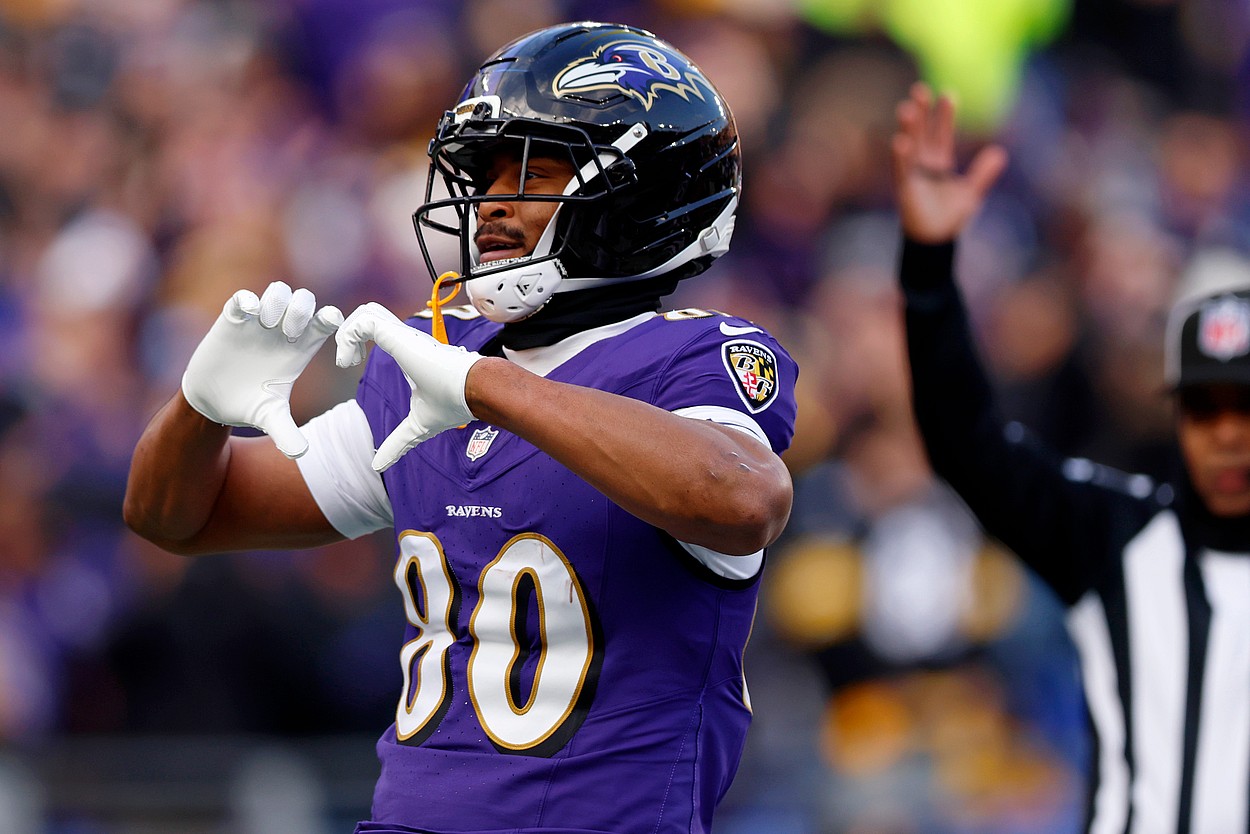 NFL: Pittsburgh Steelers at Baltimore Ravens, isaiah likely, new york giants