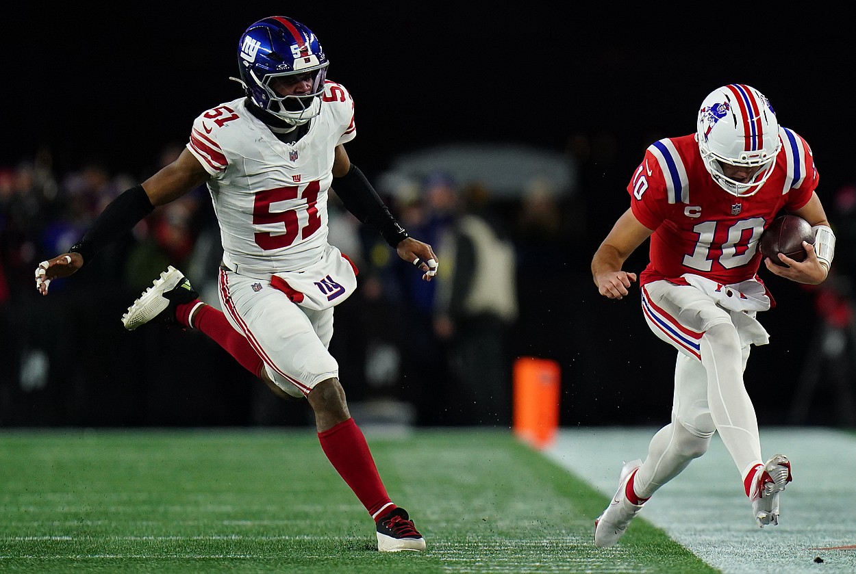 Abdul Carter, NFL: New York Giants at New England Patriots