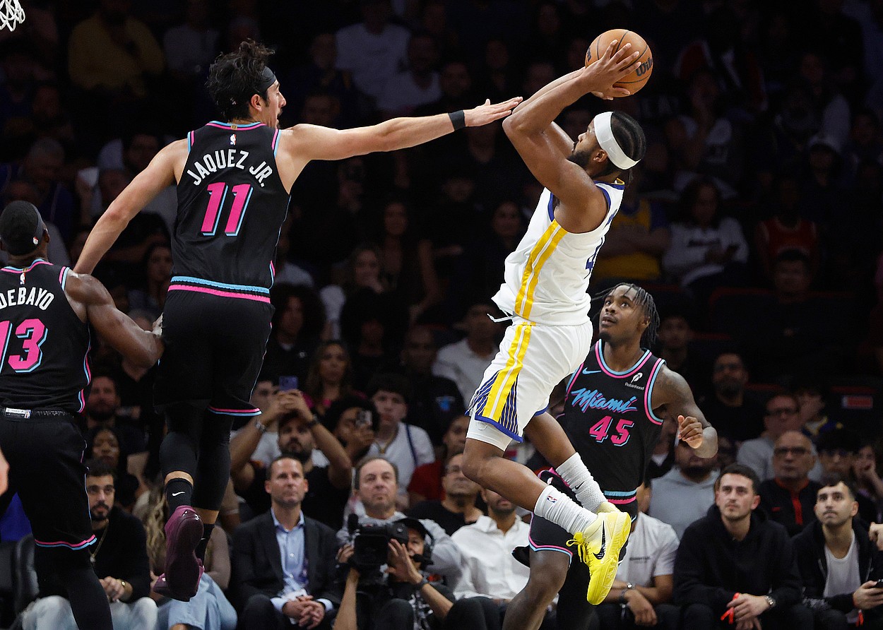 NBA: Golden State Warriors at Miami Heat