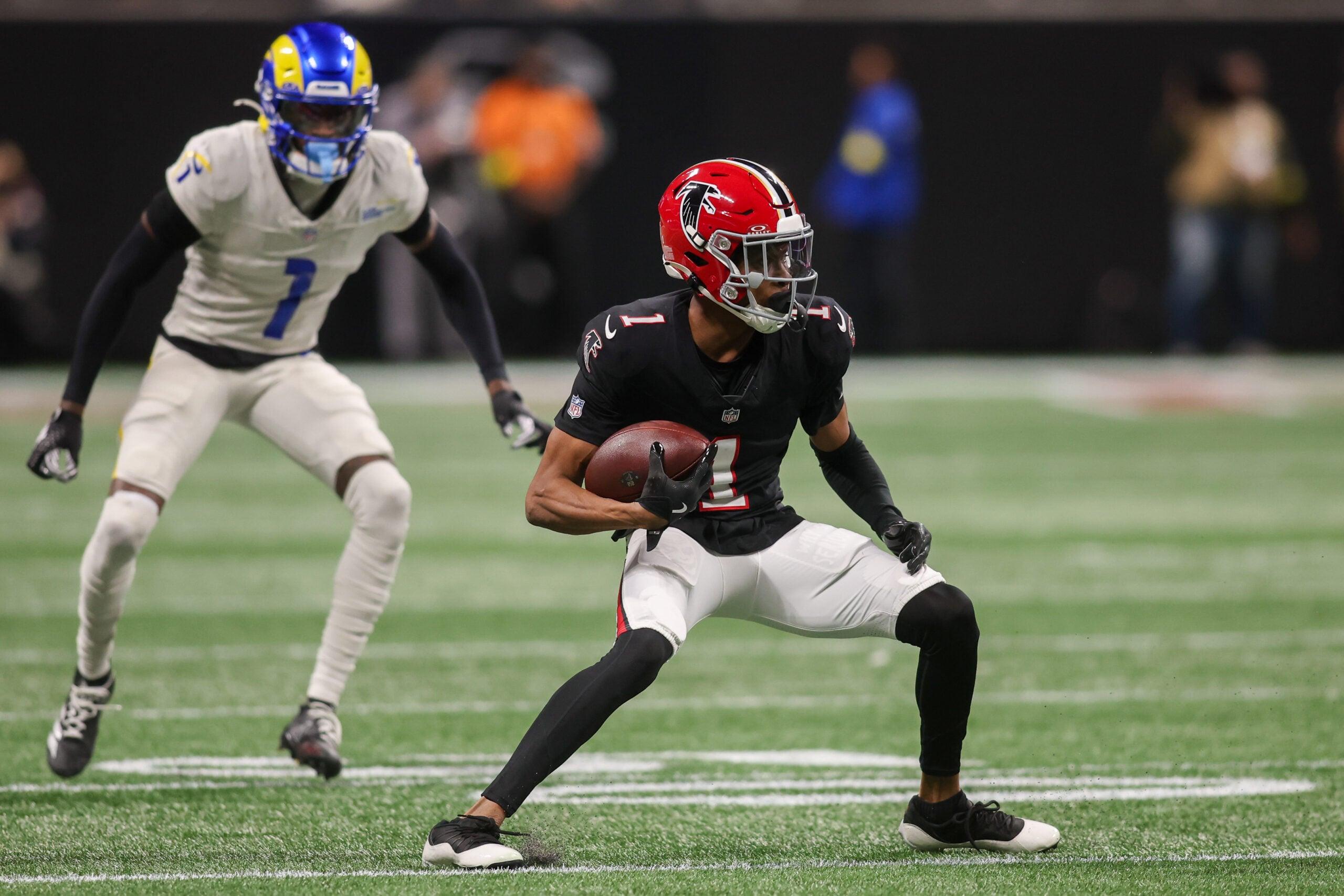 Darnell Mooney during a game before joining the New York Giants