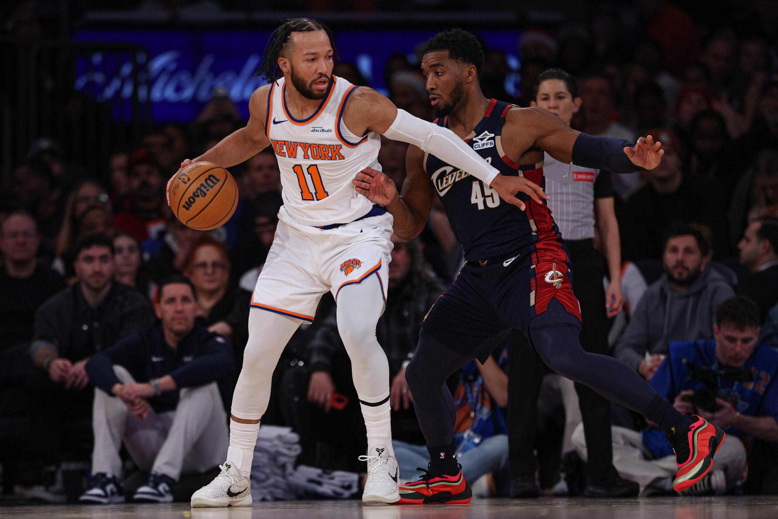 Knicks and Cavaliers matchup at Madison Square Garden