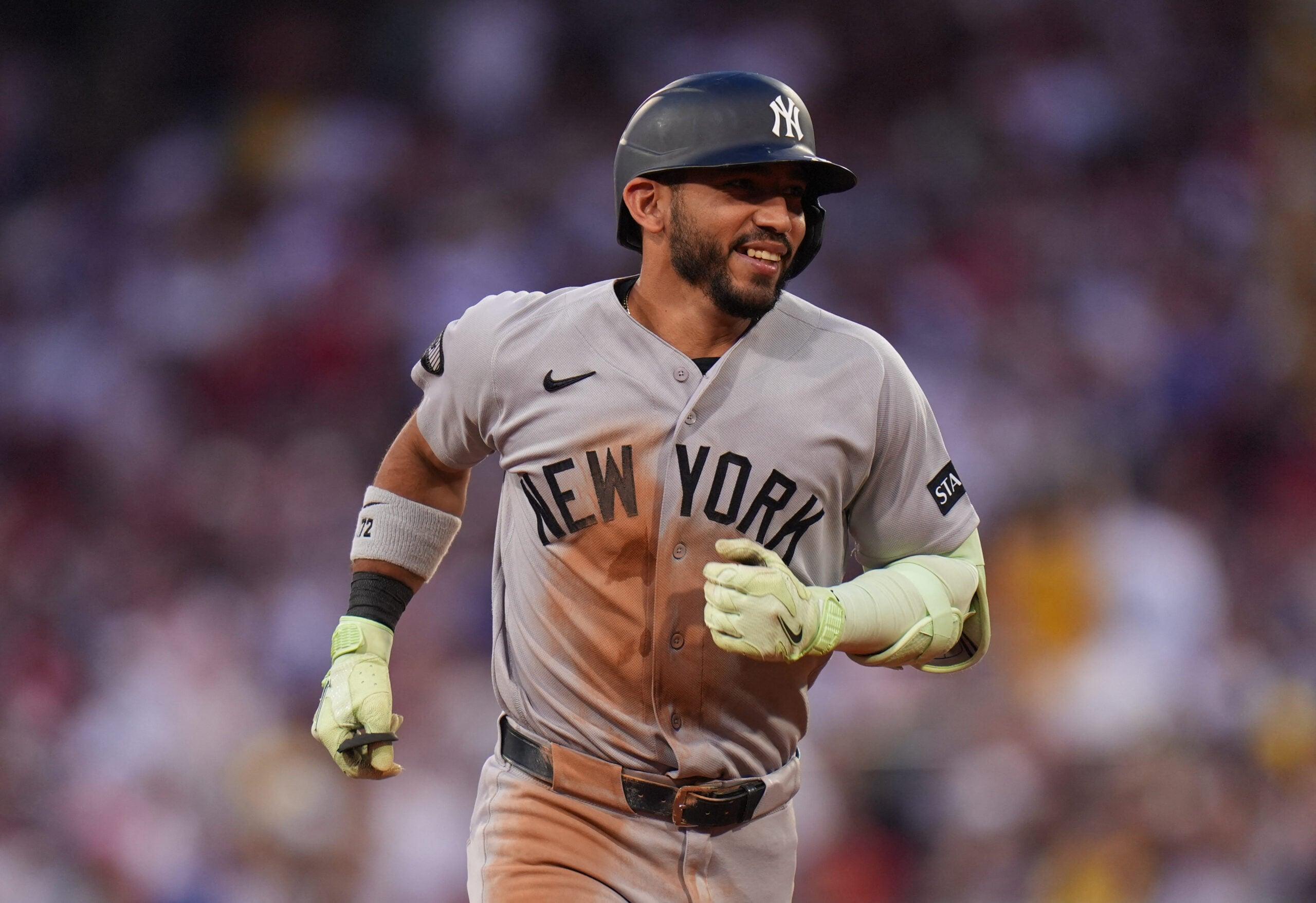 Jose Caballero in action for the Yankees