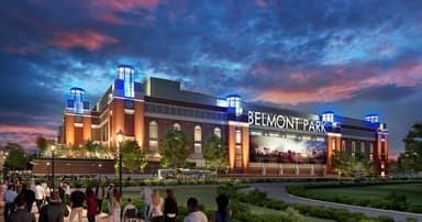 3d rendered image of belmont park