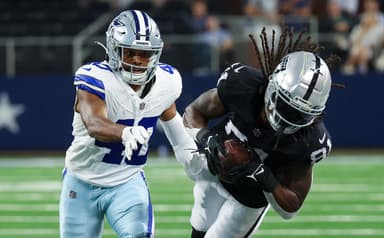 nfl: preseason-las vegas raiders at dallas cowboys, cam sims, new york giants