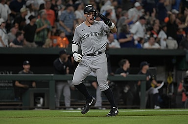 mlb: new york yankees at baltimore orioles, aaron judge