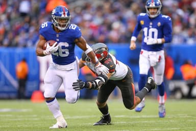 New York Giants running back, Saquon Barkley.
