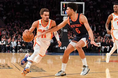 Trae Young, Quentin Grimes, New York Knicks