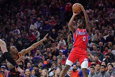 Tyrese Maxey, Immanuel Quickley, New York Knicks