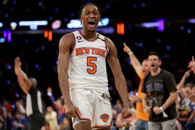 NBA: Playoffs-Cleveland Cavaliers at New York Knicks, immanuel quickley