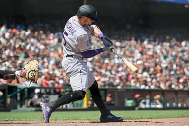 Randal Grichuk during his time with the Colorado Rockies before joining the Yankees
