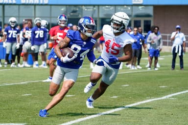 NFL: New York Giants Training Camp, jalin hyatt