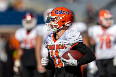 National wide receiver Ricky Pearsall of Florida (11) (New York Giants draft target)