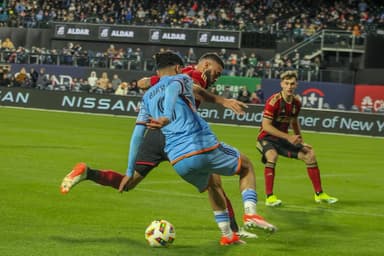 Mounsef Bakrar against Atlanta Uinted | Credit: Shanely Leonardini