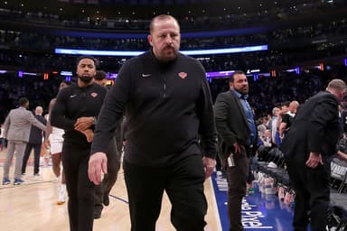 May 19, 2024; New York, New York, USA; New York Knicks head coach Tom Thibodeau walks off the court after losing to the Indiana Pacers in game seven of the second round of the 2024 NBA playoffs at Madison Square Garden. Mandatory Credit: Brad Penner-USA TODAY Sports