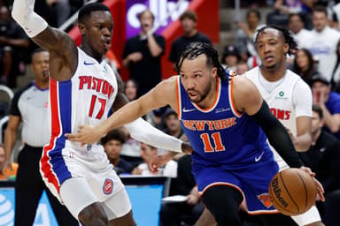 NBA: Playoffs-New York Knicks at Detroit Pistons