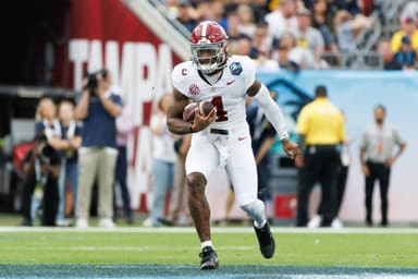 NCAA Football: ReliaQuest Bowl-Alabama at Michigan, jalen milroe, new york giants