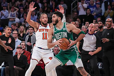 nba: boston celtics at new york knicks, jalen brunson