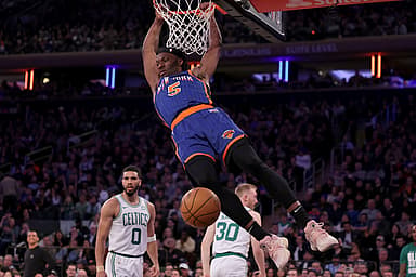 nba: boston celtics at new york knicks, precious achiuwa