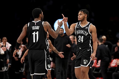 Cam Thomas, Kyrie Irving, Brooklyn Nets