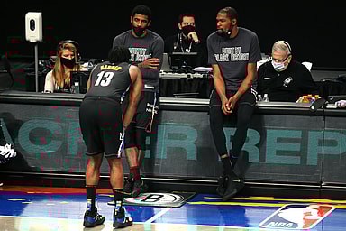 James Harden, Kyrie Irving, Kevin Durant, Brooklyn Nets