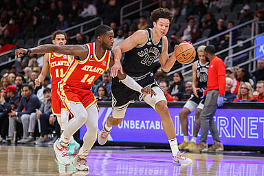 NBA: San Antonio Spurs at Atlanta Hawks, Isaiah Roby, knicks