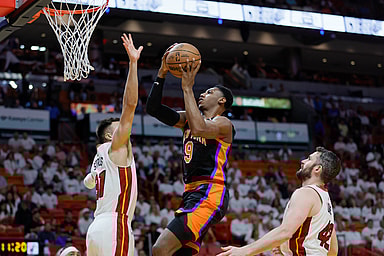 NBA: Playoffs-New York Knicks at Miami Heat, rj barrett