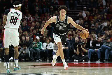 NBA: San Antonio Spurs at Portland Trail Blazers, Isaiah Roby, knicks