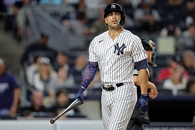 mlb: washington nationals at new york yankees, giancarlo stanton